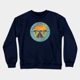 Road To Nowhere Desert Badge Crewneck Sweatshirt